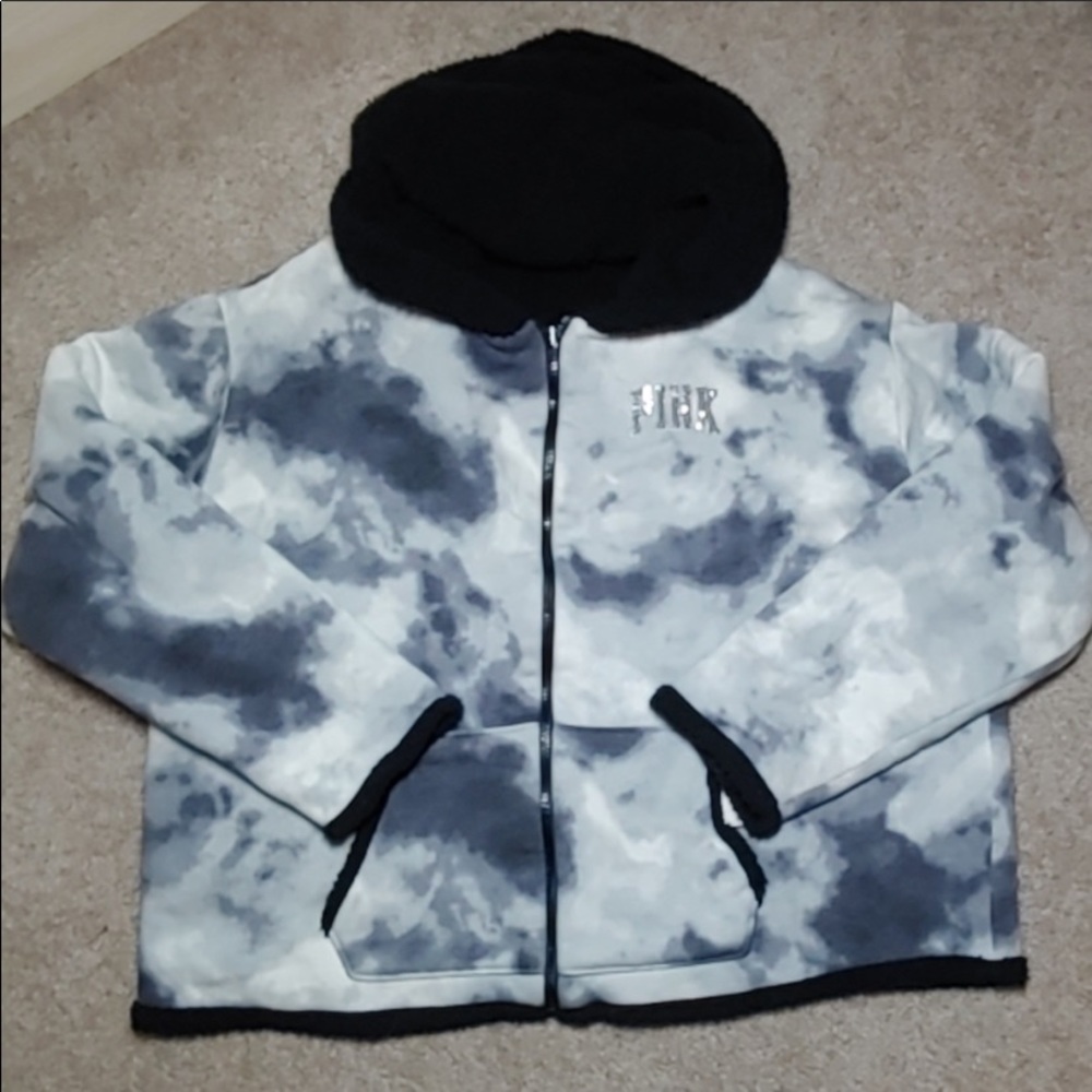 Reversible sherpa full zip